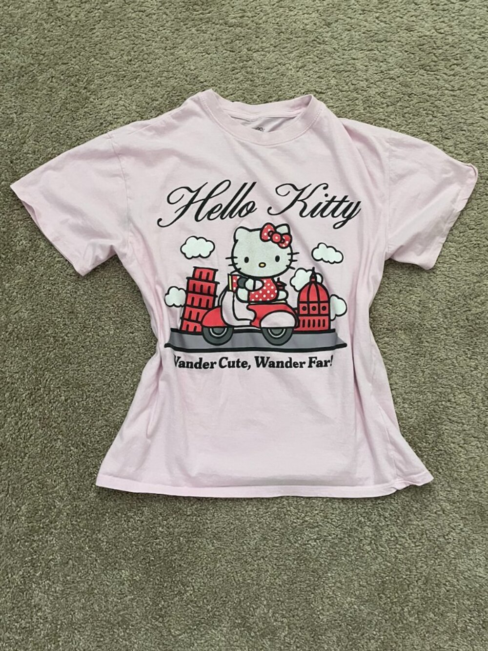Baby Pink Hello Kitty Sanrio "Travel" T-shirt!